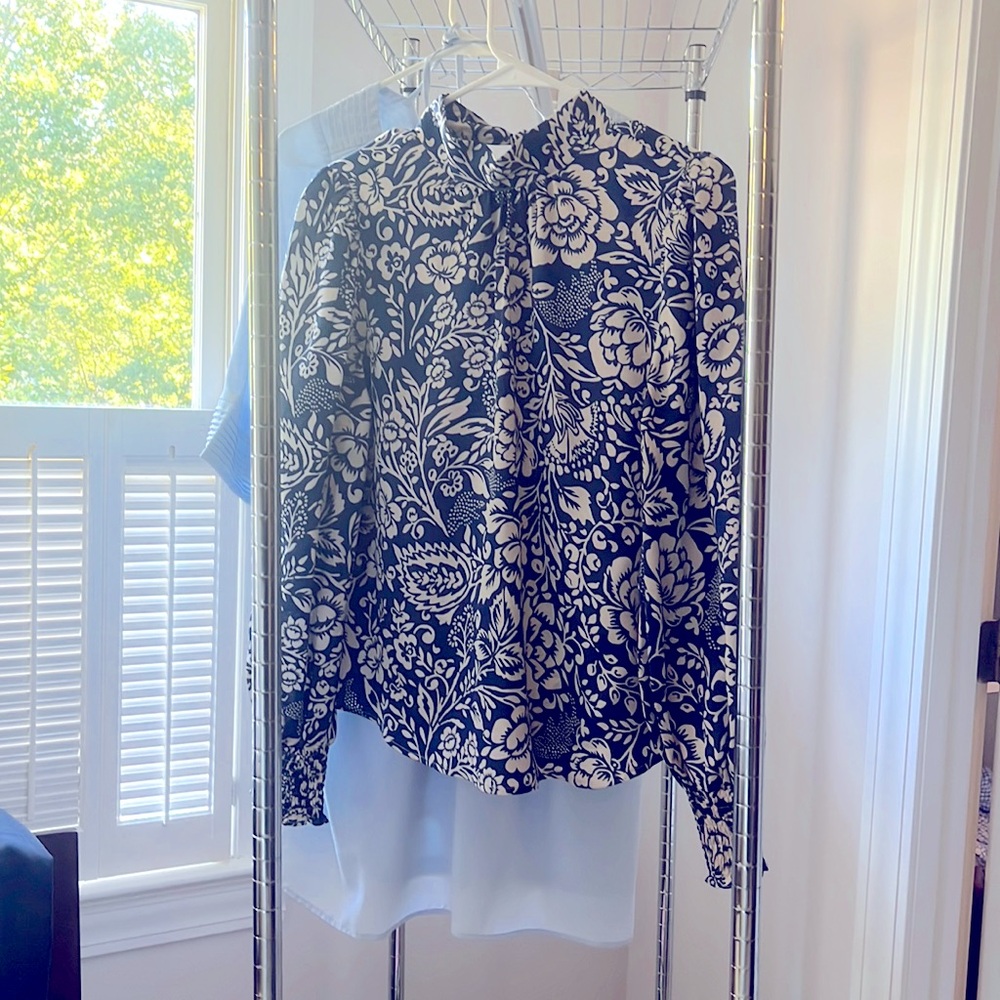 floral blouse sz sm